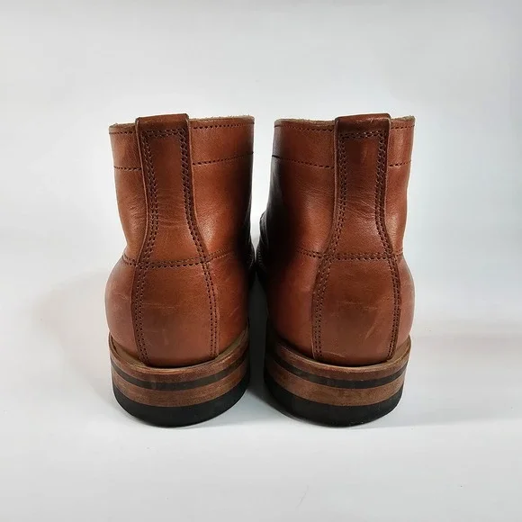 Truman Boot Co Service Work Boots Mens Size 6 USA Chukka Dainite Lug Sole Tan - Picture 12 of 16